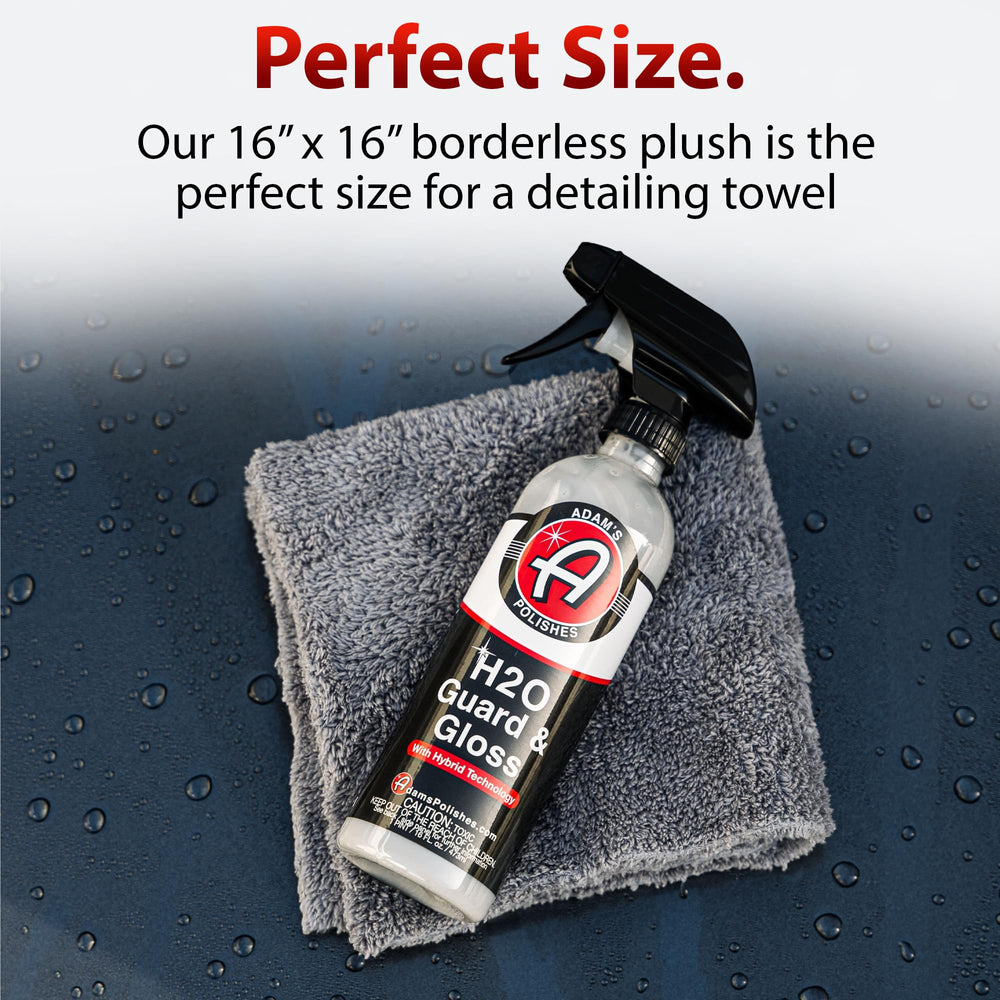 Adam's Polishes towel buffing on wax for streak-free finish and shine