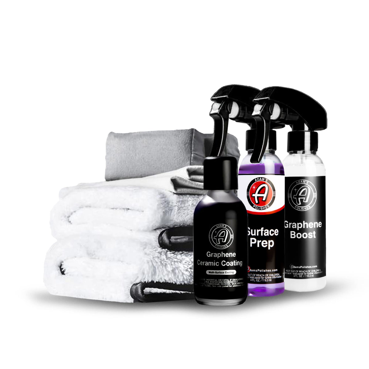Adam's front packaging showing kit contents and professional protection