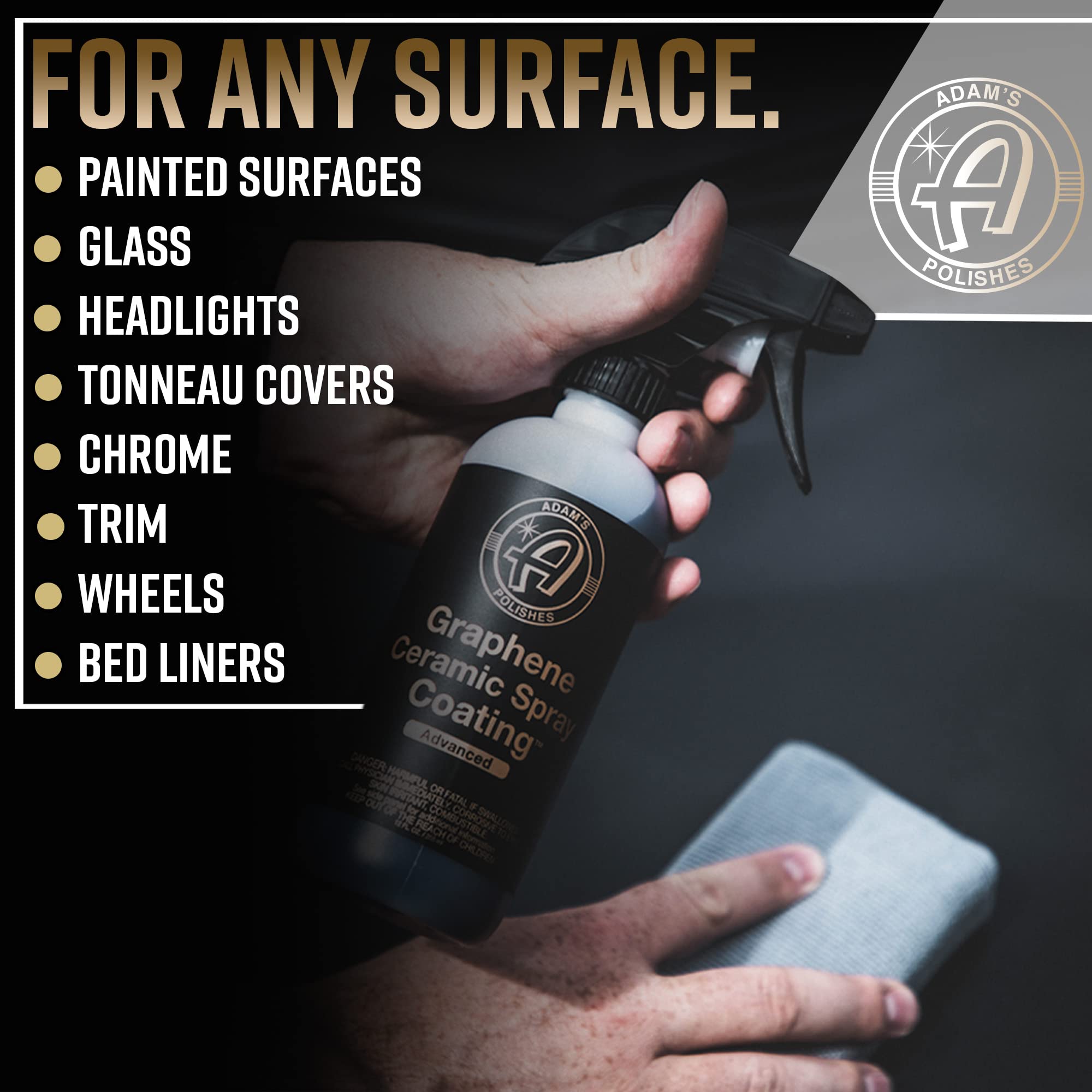 Adam's Polishes protecting plastic trim to reduce fading and restore appearance