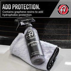 Adam's Polishes close-up of liquid texture highlighting graphene-infused formula benefits