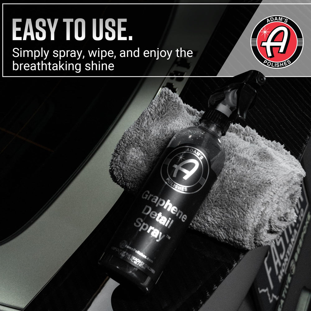 Adam's Polishes in a detailing kit with towels and applicators for convenience