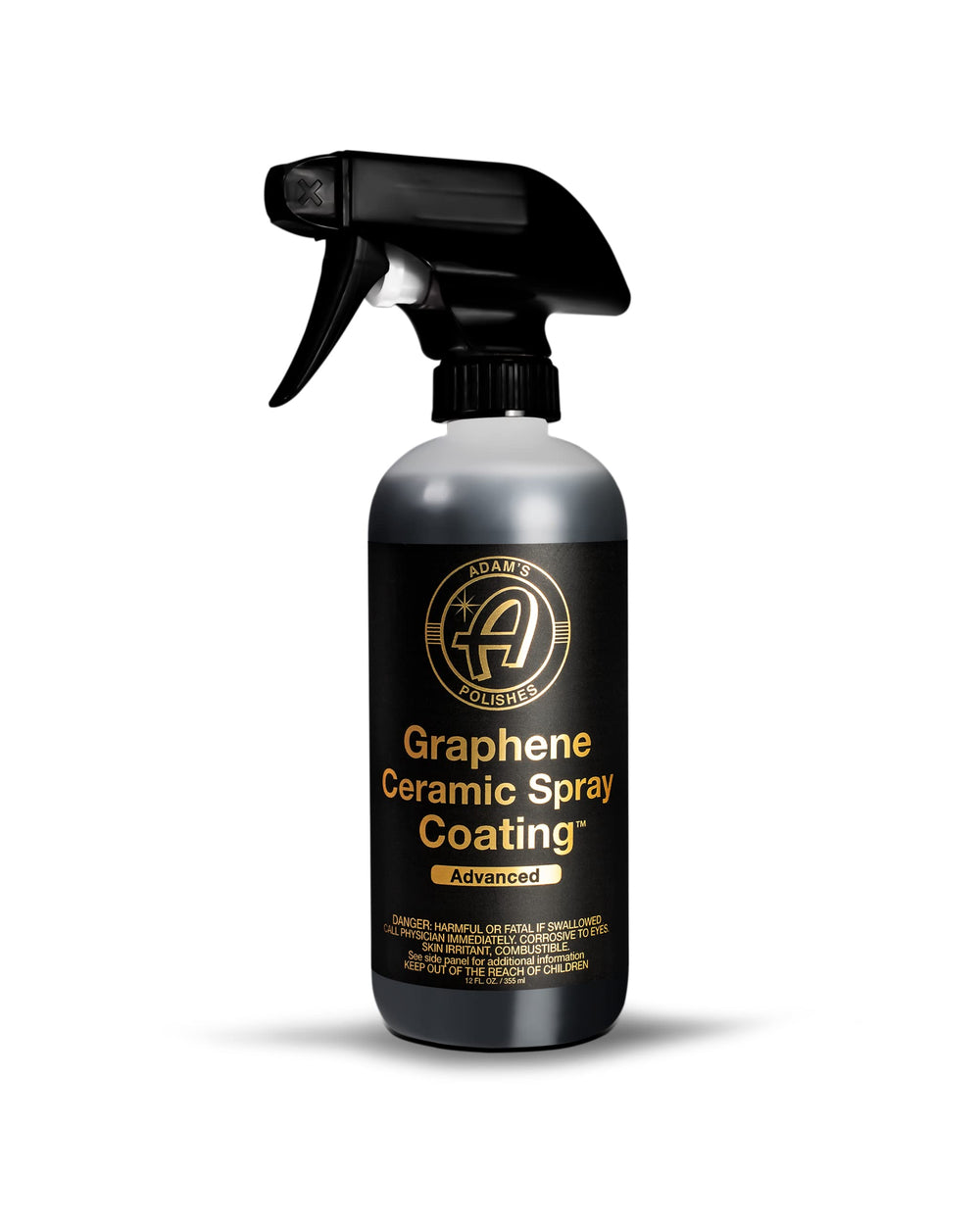 Adam's Polishes bottle front label showing product name and glossy finish benefit