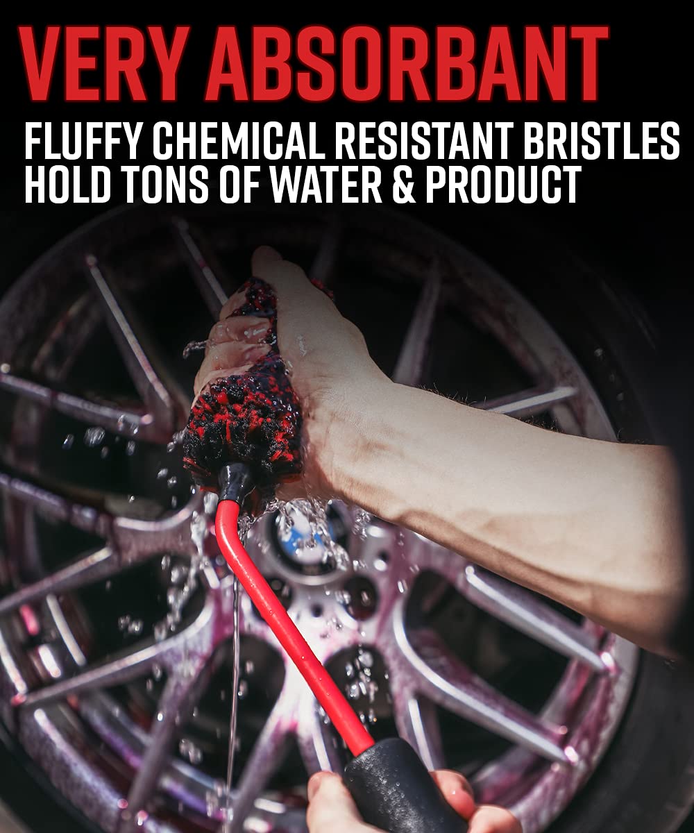 Adam's Polishes brush cleaning wheel spokes removing brake dust for faster detailing