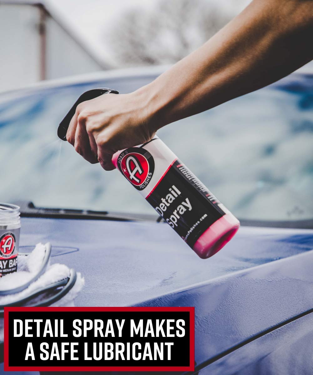 Adam's Polishes clay with picked-up contaminants illustrating thorough cleaning benefit