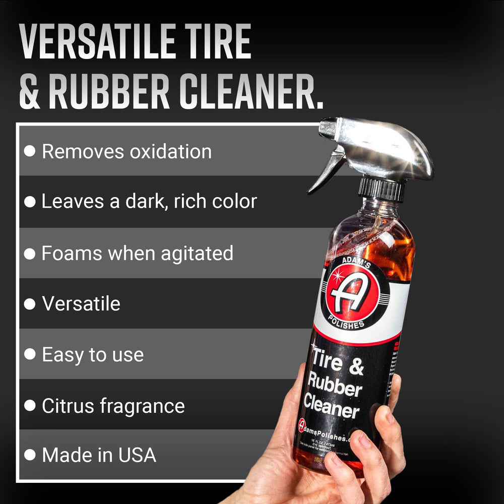 Adam's Polishes close-up red citrus liquid texture showing cleaning power