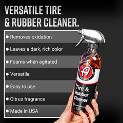 Adam's Polishes close-up red citrus liquid texture showing cleaning power