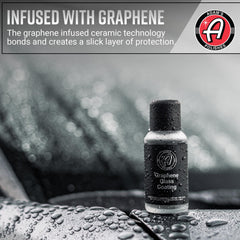 Adam's Polishes coated windshield with water beading for improved visibility