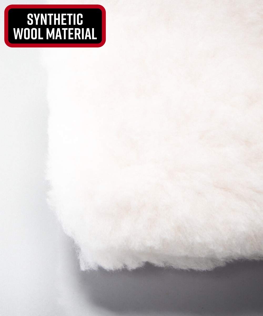 Adam's Polishes close-up of synthetic wool fibers highlighting soft texture and dirt trapping