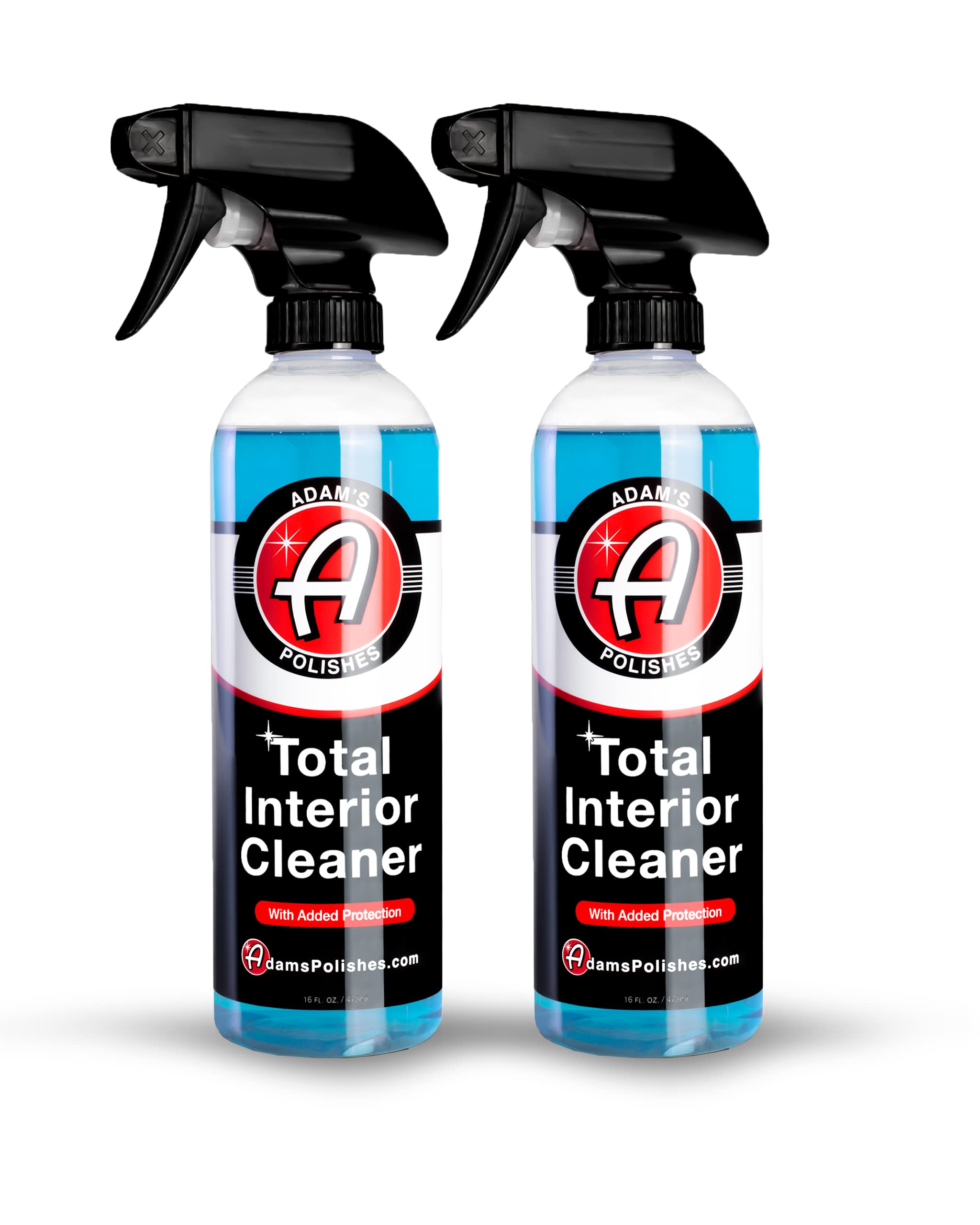 Adam's Polishes front packaging two 16oz bottles showing product benefits