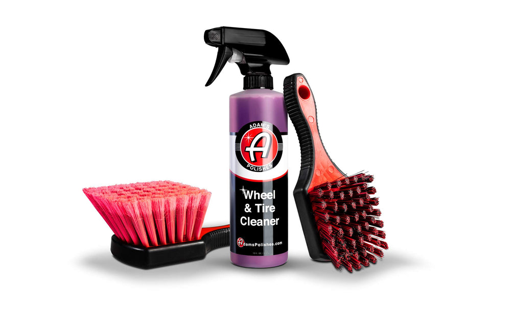 Adam's Polishes front spray bottle showing label and trigger, easy application benefit