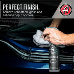 Adam's Polishes close-up of formula on microfiber showing smooth texture and streak-free wiping advantage.