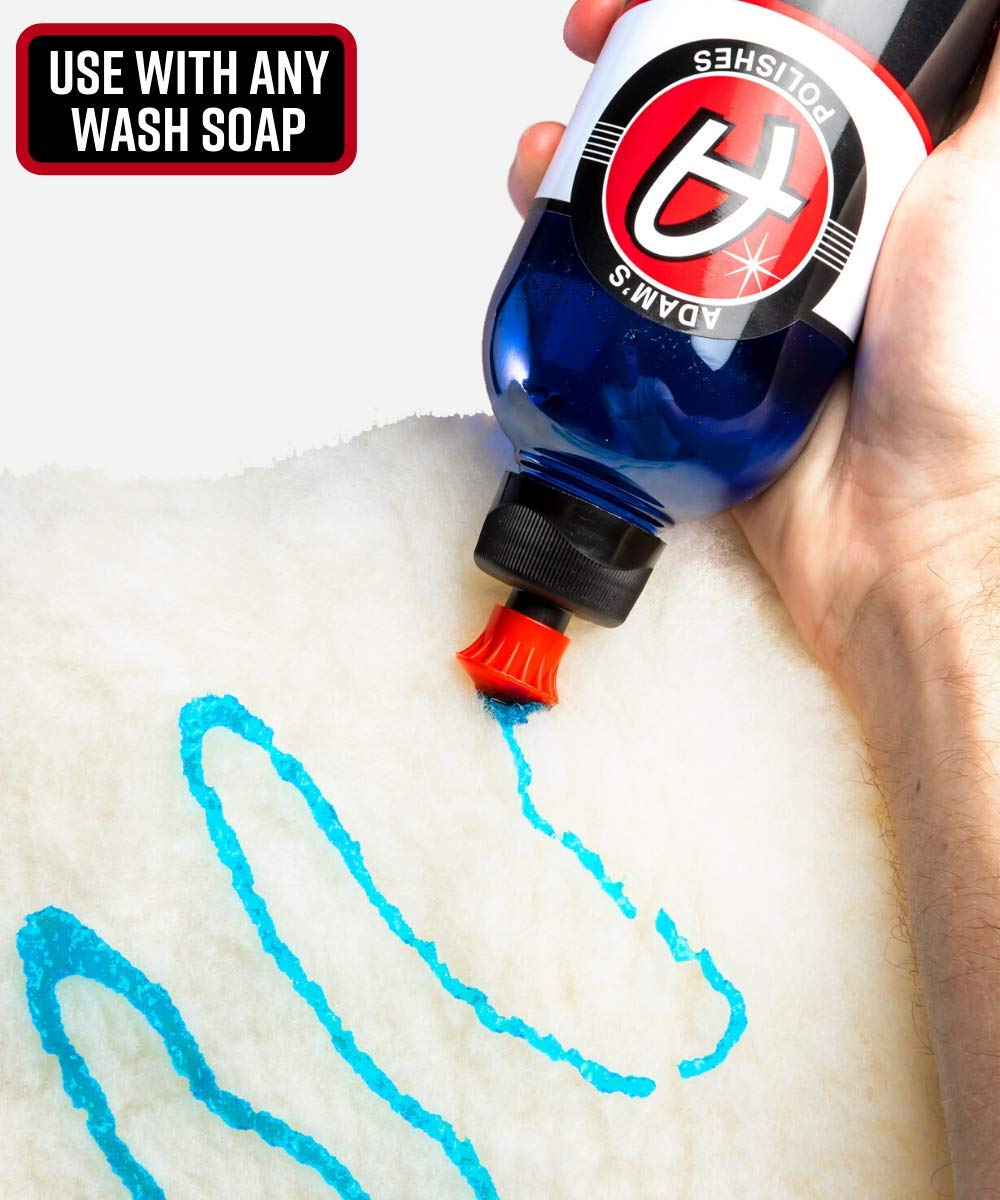 Adam's Polishes in-hand scale view showing 10-inch size and comfortable grip for control