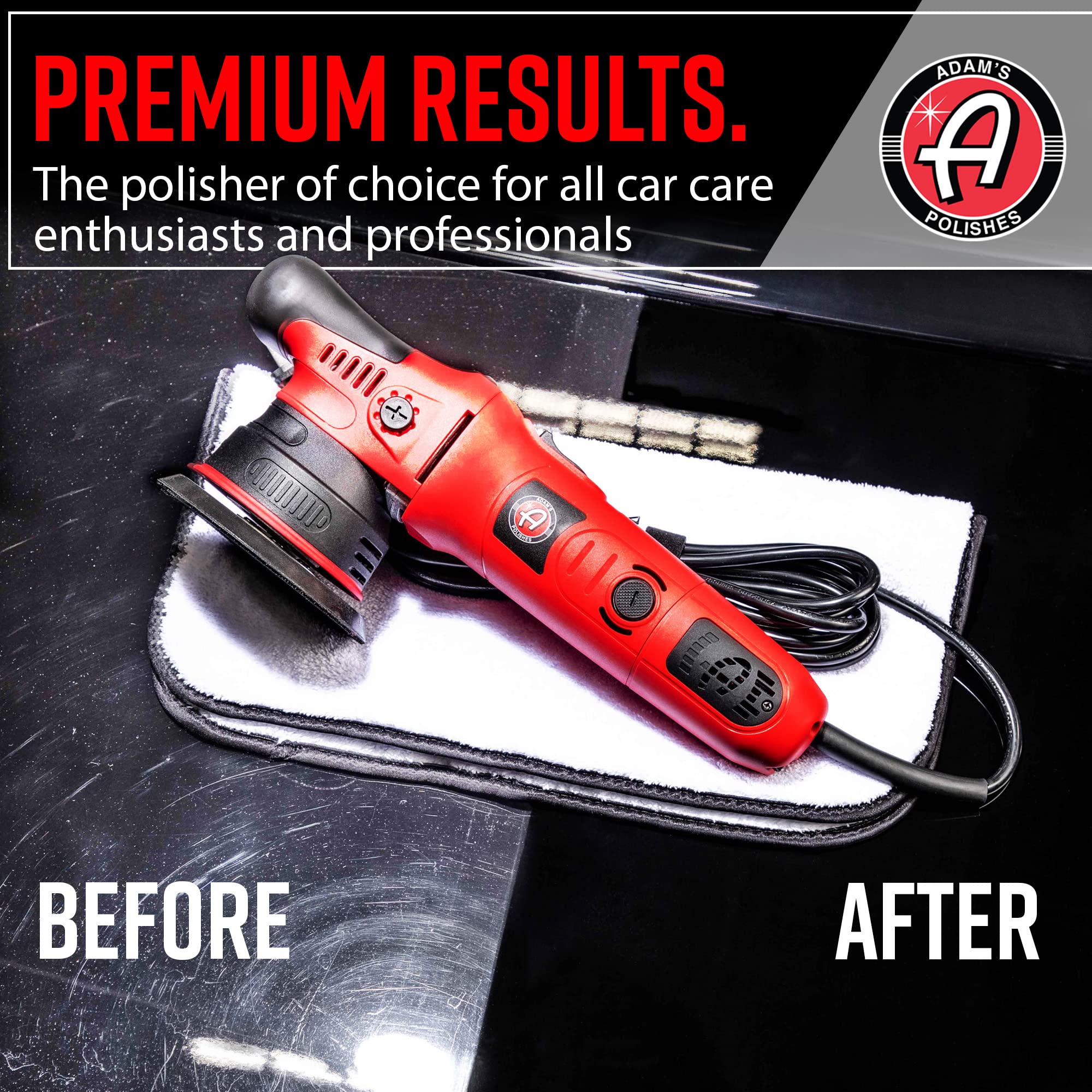 Adam's Polishes assortment of pads and bottles included so you can start cutting and finishing