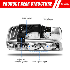 ADCARLIGHTS rear housing with watertight seal protecting internal components
