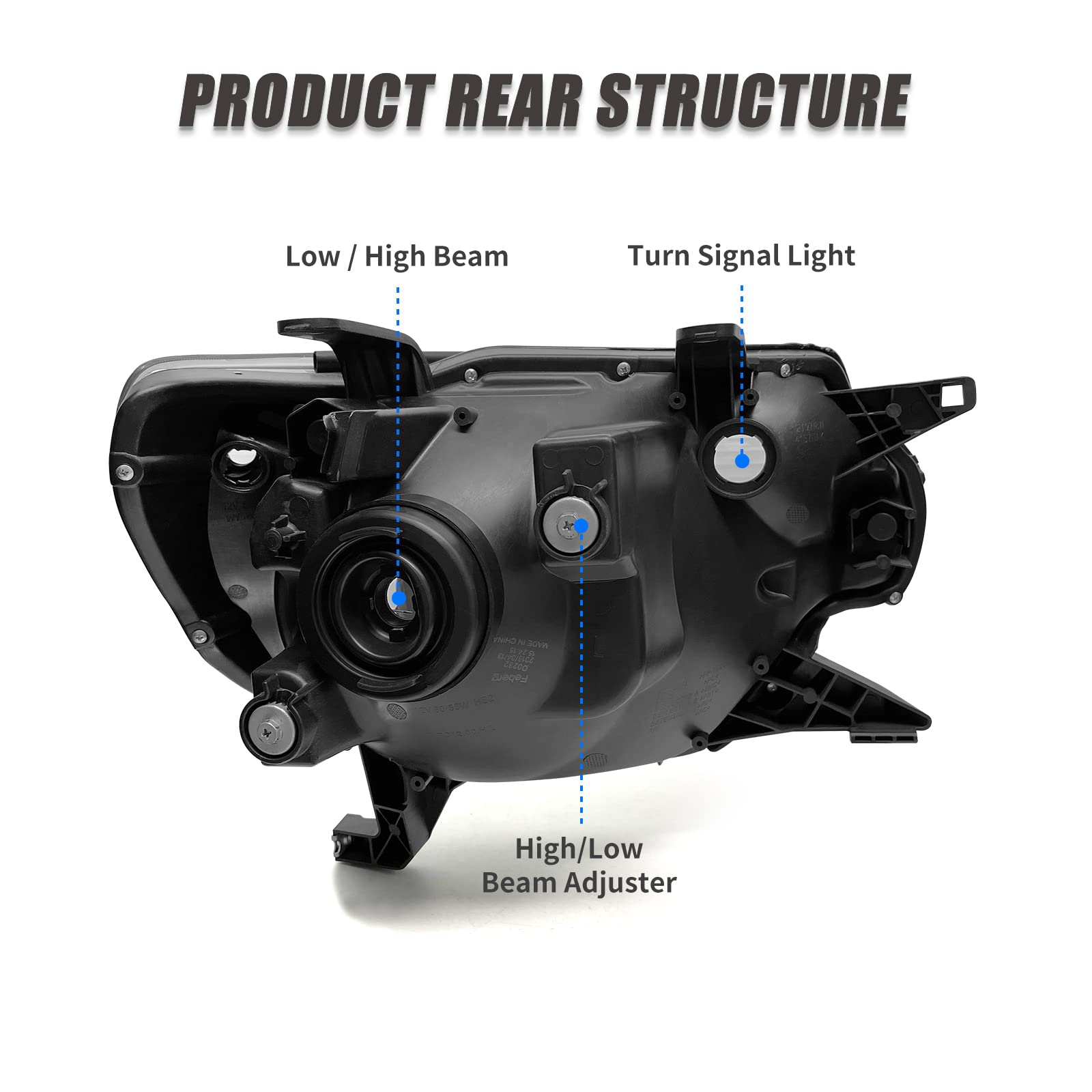 ADCARLIGHTS lens texture detail with UV coating for longer lens life