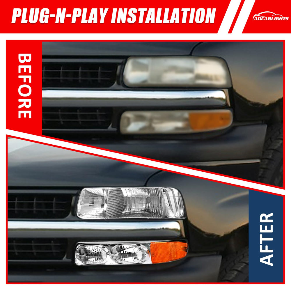 ADCARLIGHTS installed on a Chevy Tahoe demonstrating correct alignment