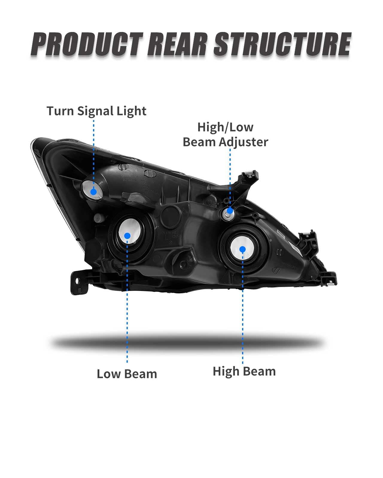 ADCARLIGHTS next to ruler showing dimensions, ensures accurate fit benefit