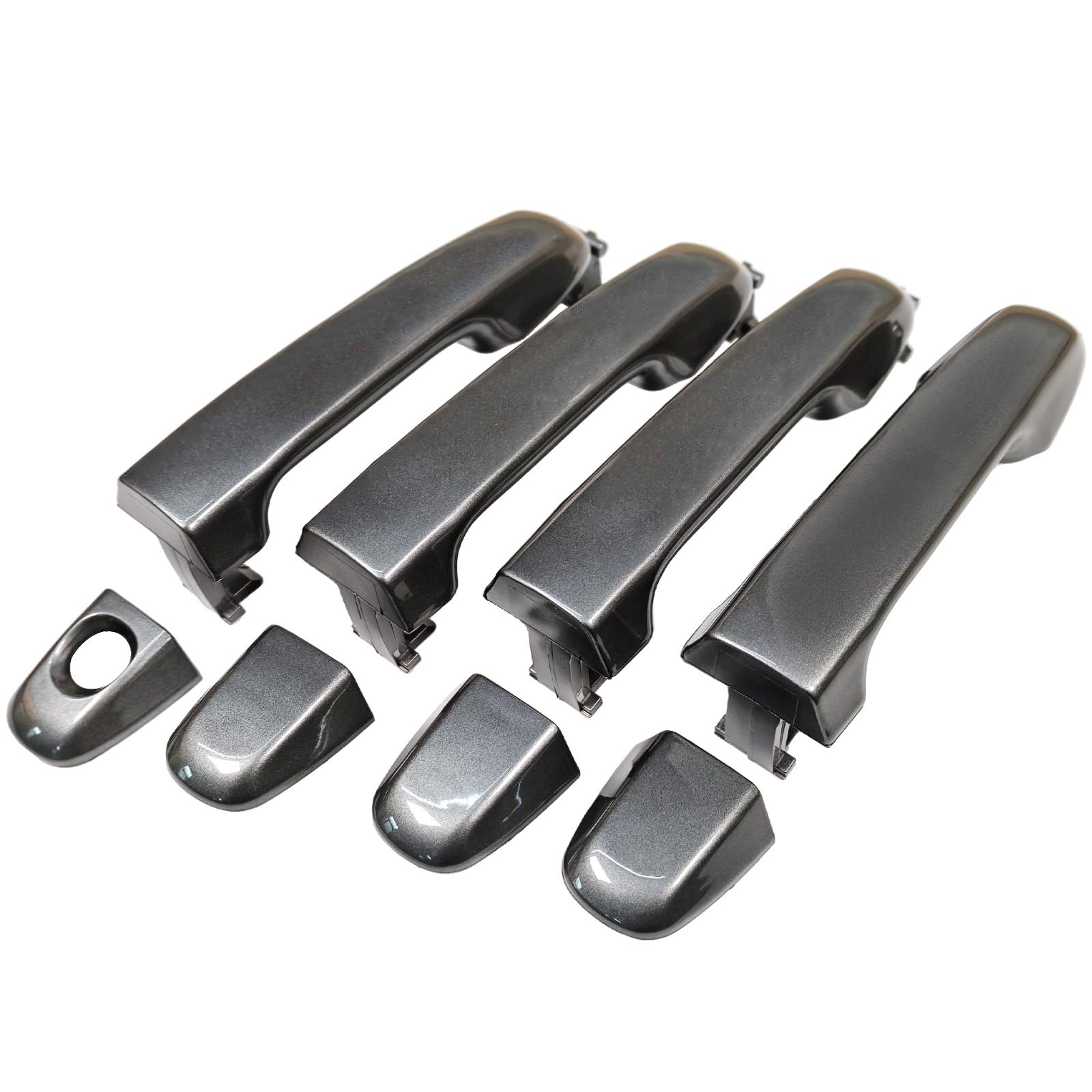 Adokid front left handle in Magnetic Gray showing clean fit and improved appearance