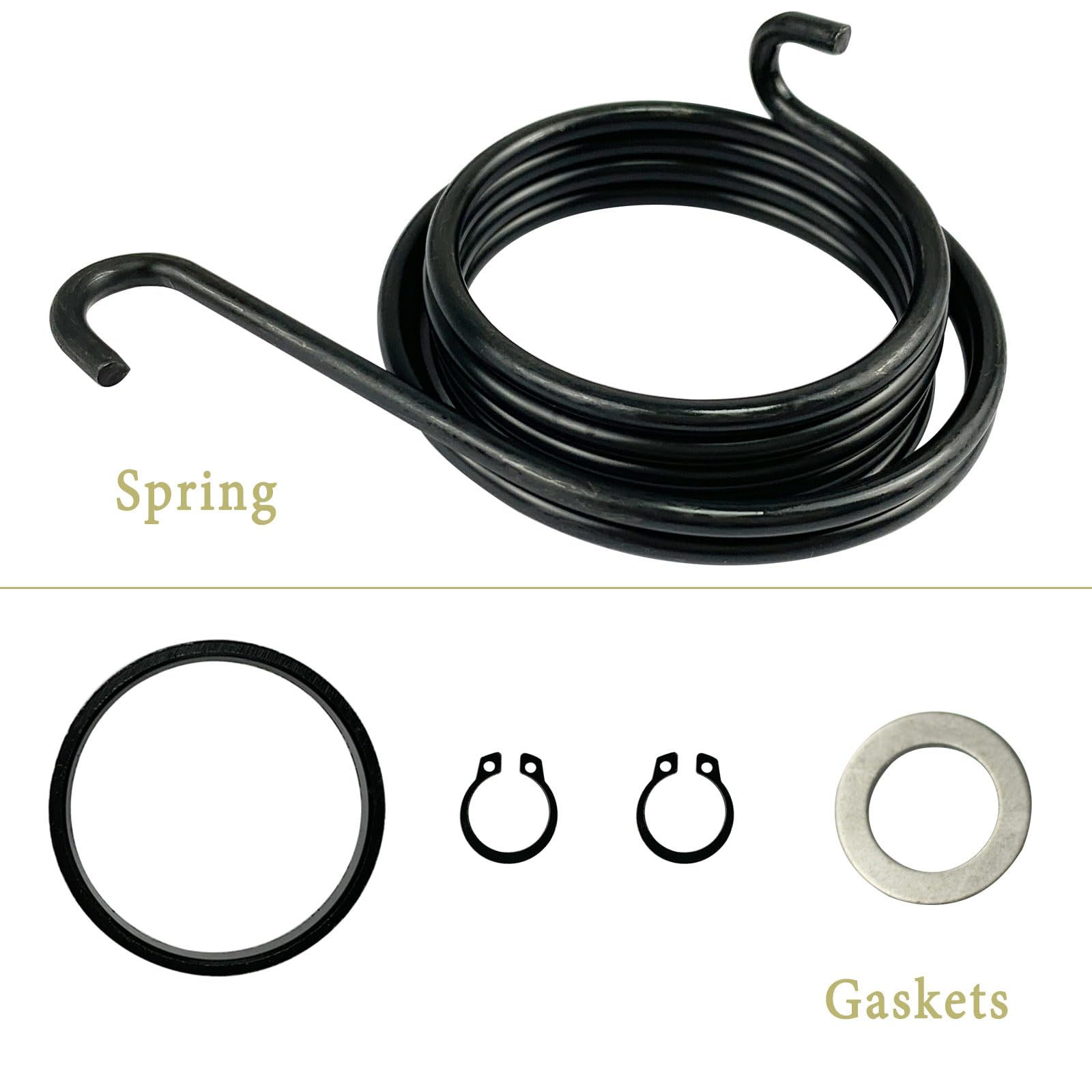 Adorish full kit layout with shaft, clutch, gears and spring for convenient installation