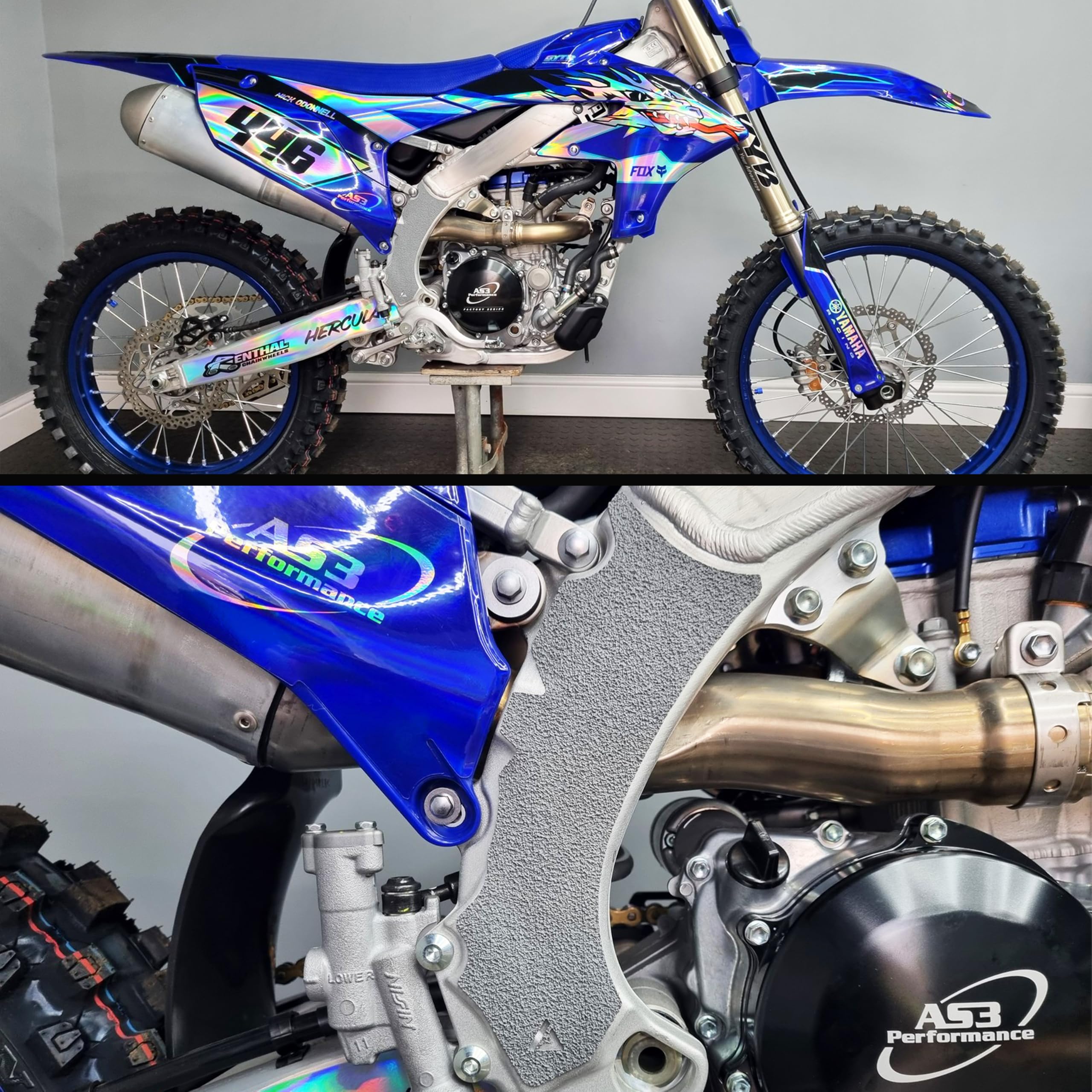 Adrenaline Addicts frame protection before and after preventing scratches