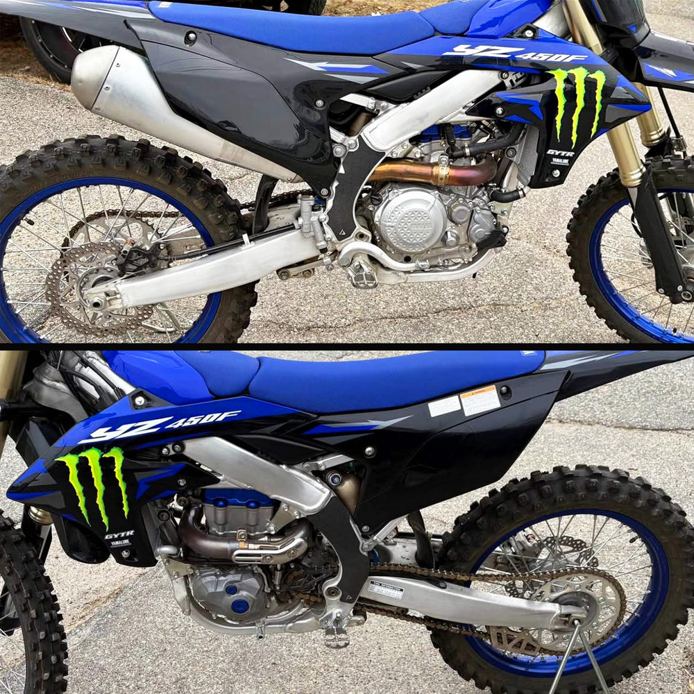 Adrenaline Addicts size comparison beside motocross boot illustrating scale fit