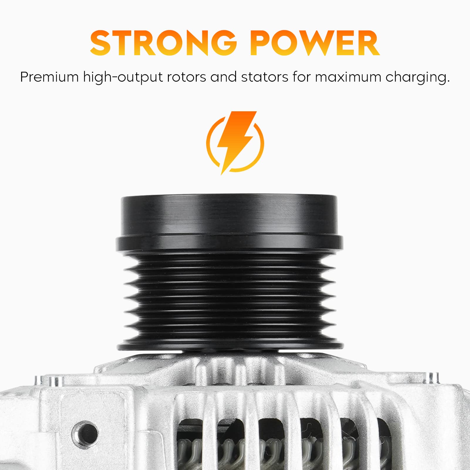 Aeagle alternator connector plug detail showing secure electrical connection