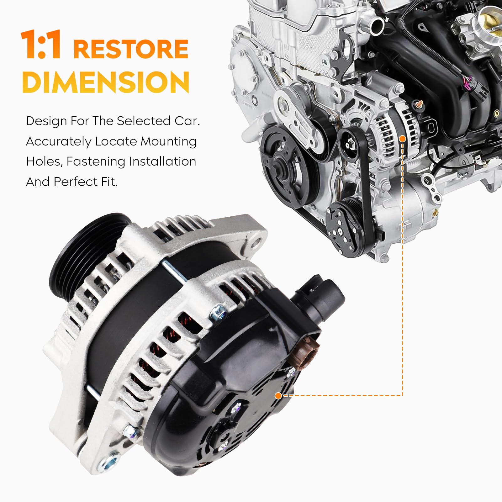 Aeagle alternator cooling fan closeup highlighting heat dissipation advantage