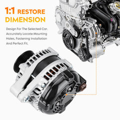 Aeagle alternator fan and pulley detail highlighting cooling and drive compatibility