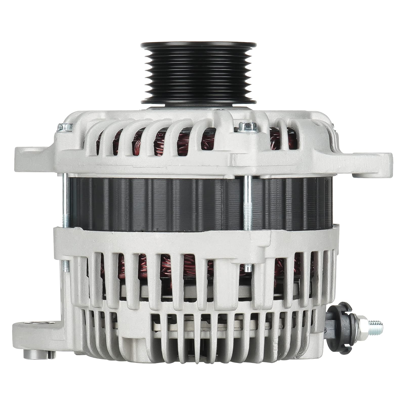 Aeagle alternator front view showing robust casing and correct mounting for reliable fit