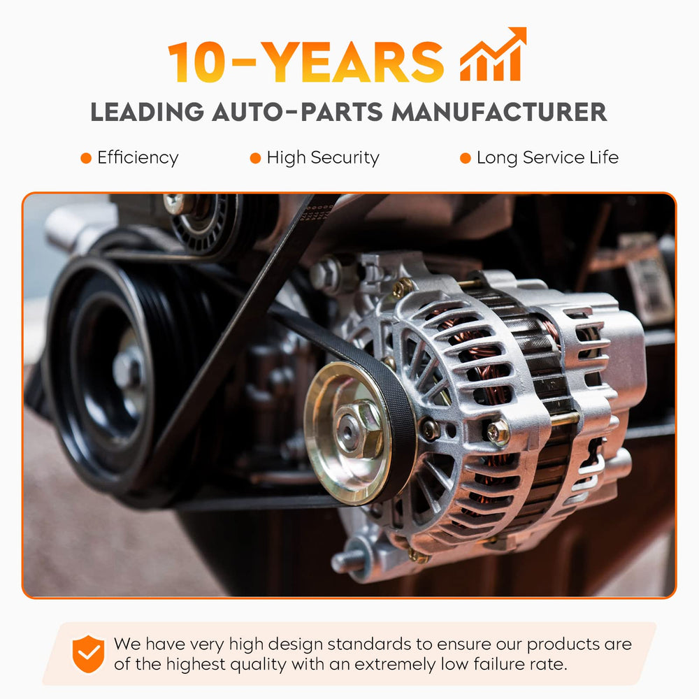 Aeagle alternator installed in engine bay demonstrating direct-fit replacement