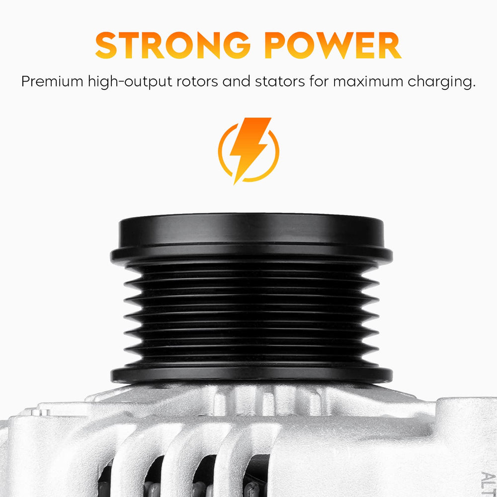 Aeagle alternator mounting points detail for straightforward bolt-in replacement