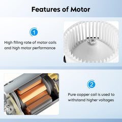 Aeagle blower motor installed in vehicle demonstrating direct fit
