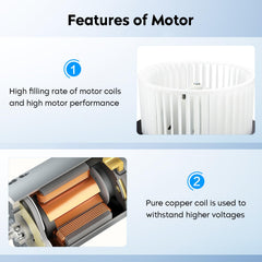 Aeagle side profile displaying motor dimensions for direct-fit installation