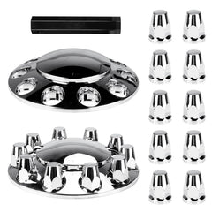 Aeagle chrome dome front assembly showing polished finish and hub protection