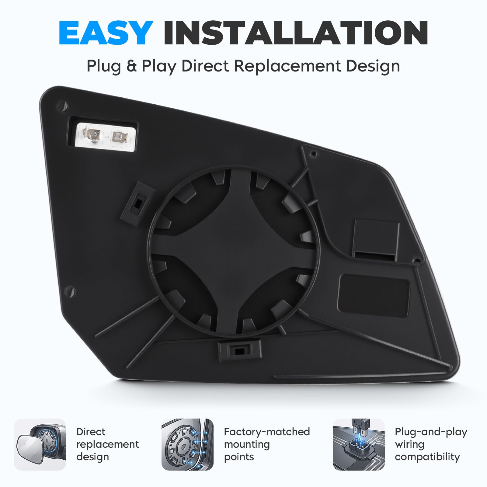 Aeagle close-up of reflective surface delivering clear visibility