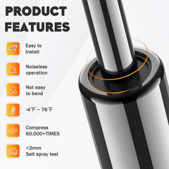 Aeagle end fitting detail showing OE-style clip for secure, direct-fit installation