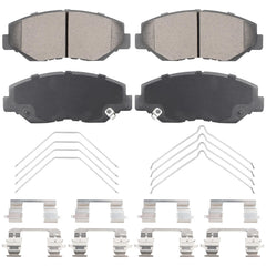 Aeagle front view of ceramic brake pads showing fit and quiet operation