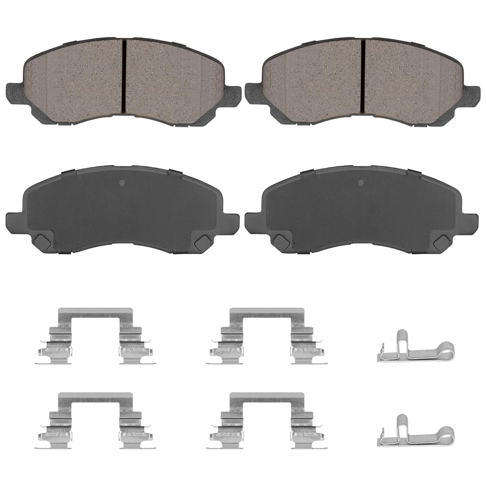 Aeagle front pad packaging showing four ceramic pads and benefits
