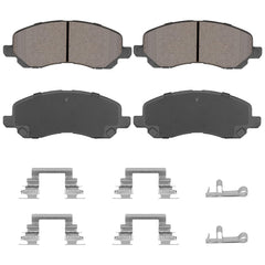 Aeagle front pad packaging showing four ceramic pads and benefits