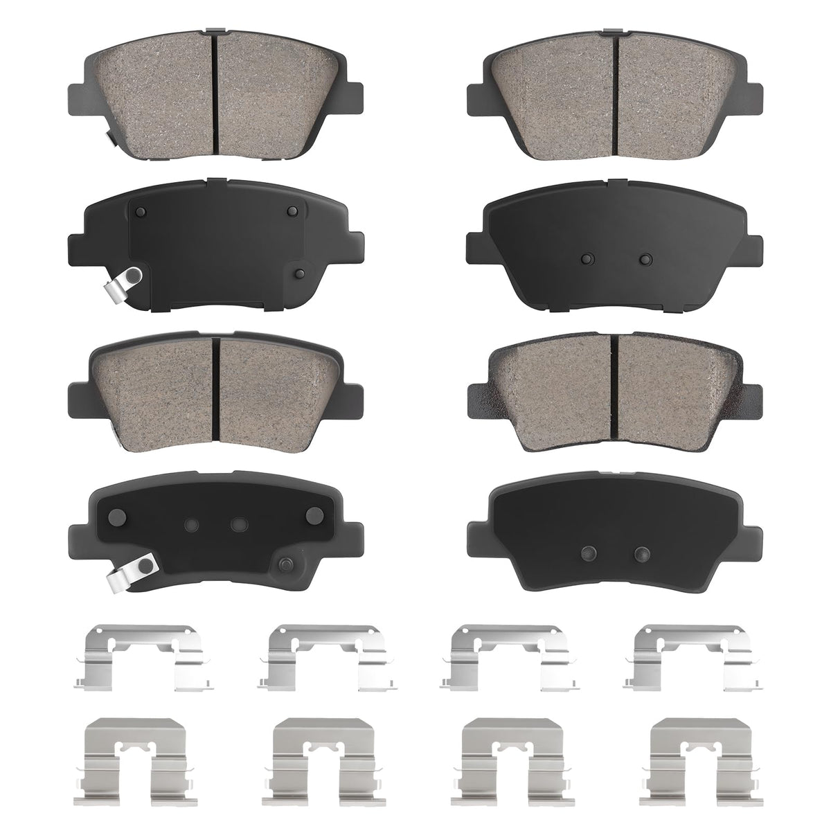 Aeagle front and rear pads packaging showing complete 8PCS set and fitment benefit