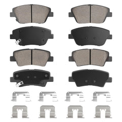 Aeagle front and rear pads packaging showing complete 8PCS set and fitment benefit