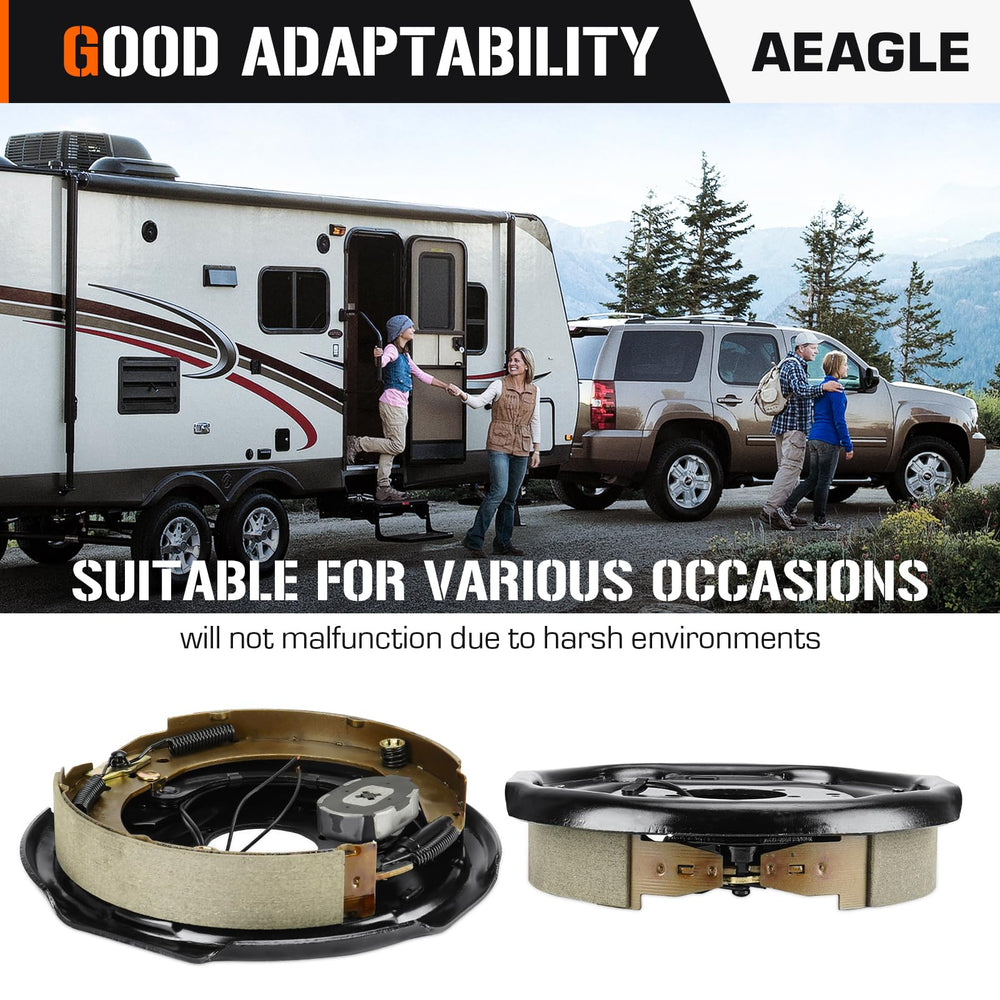 Aeagle trailer towing scene showing improved braking confidence while hauling