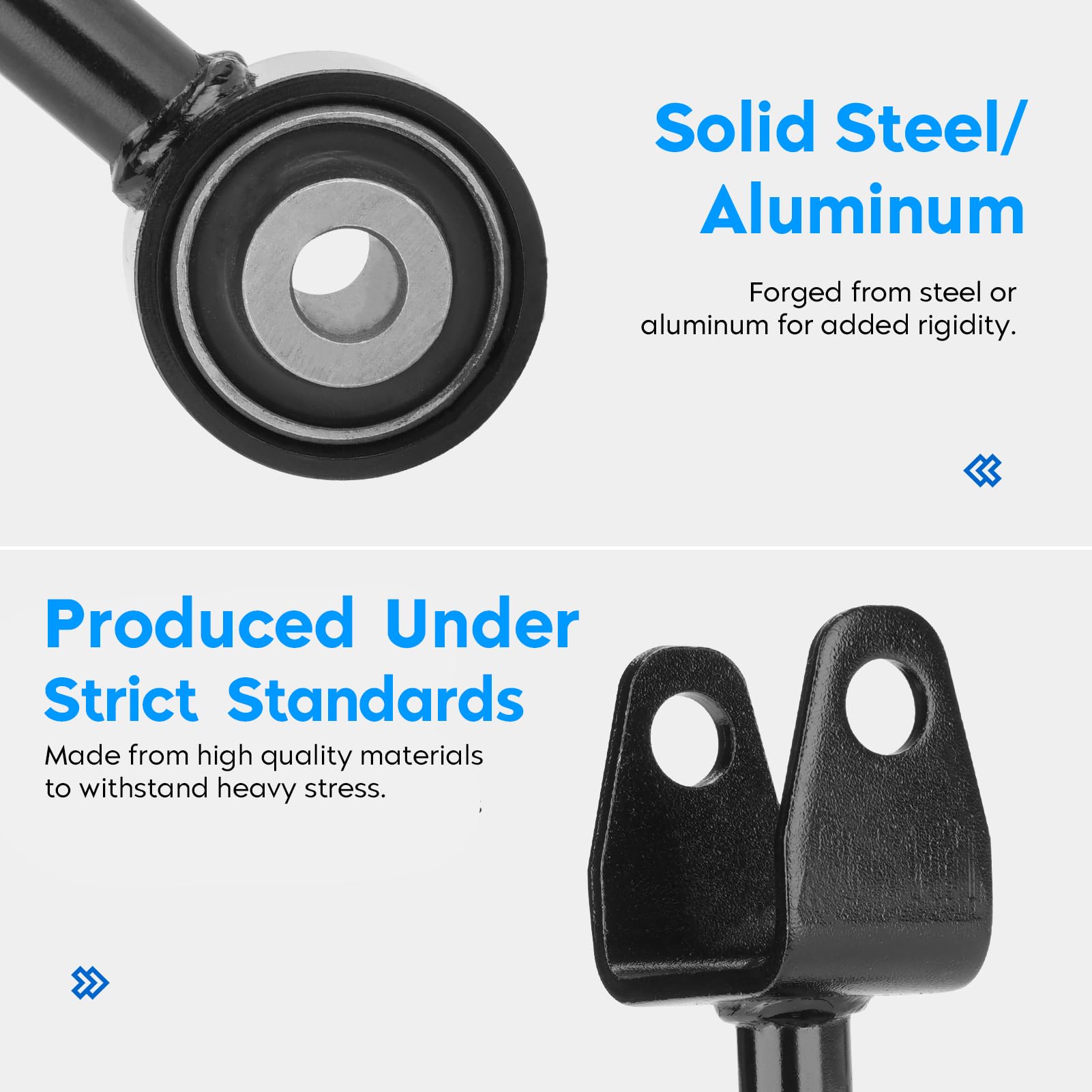Aeagle control arm close-up bushing detail and durability benefit
