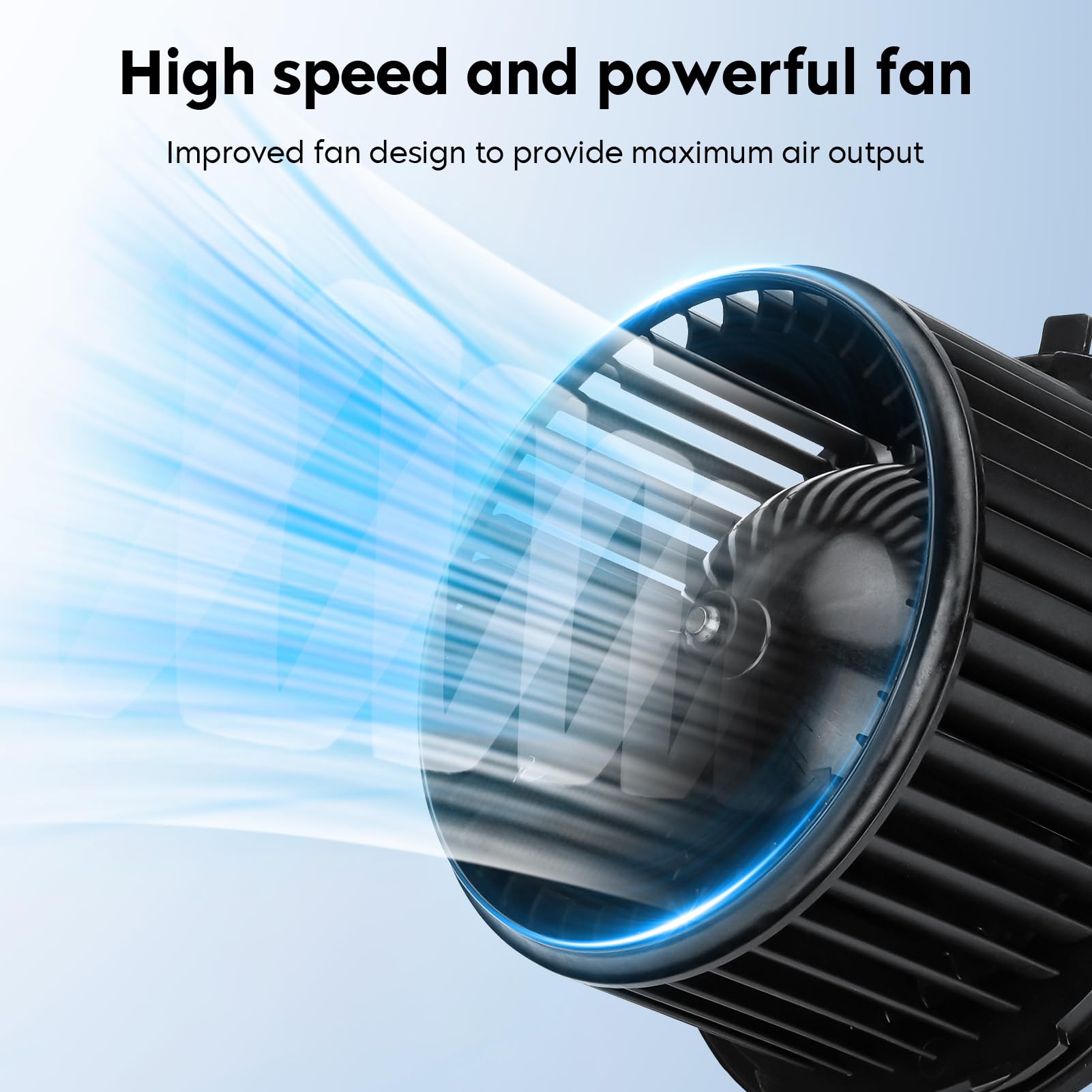 Aeagle side profile with fan shroud illustrating compact direct-fit design benefit