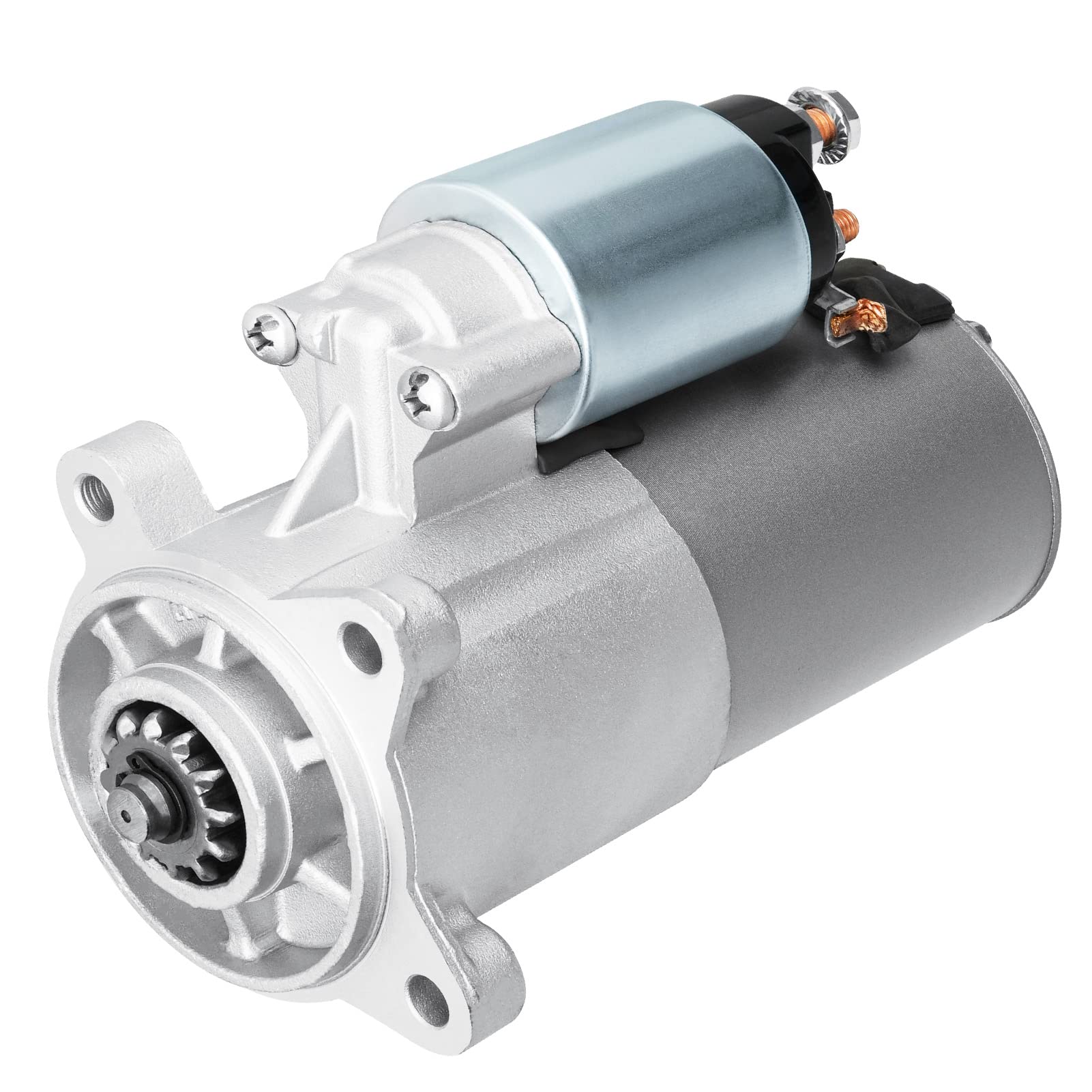 Aeagle starter front view showing mounting points and reliable fit
