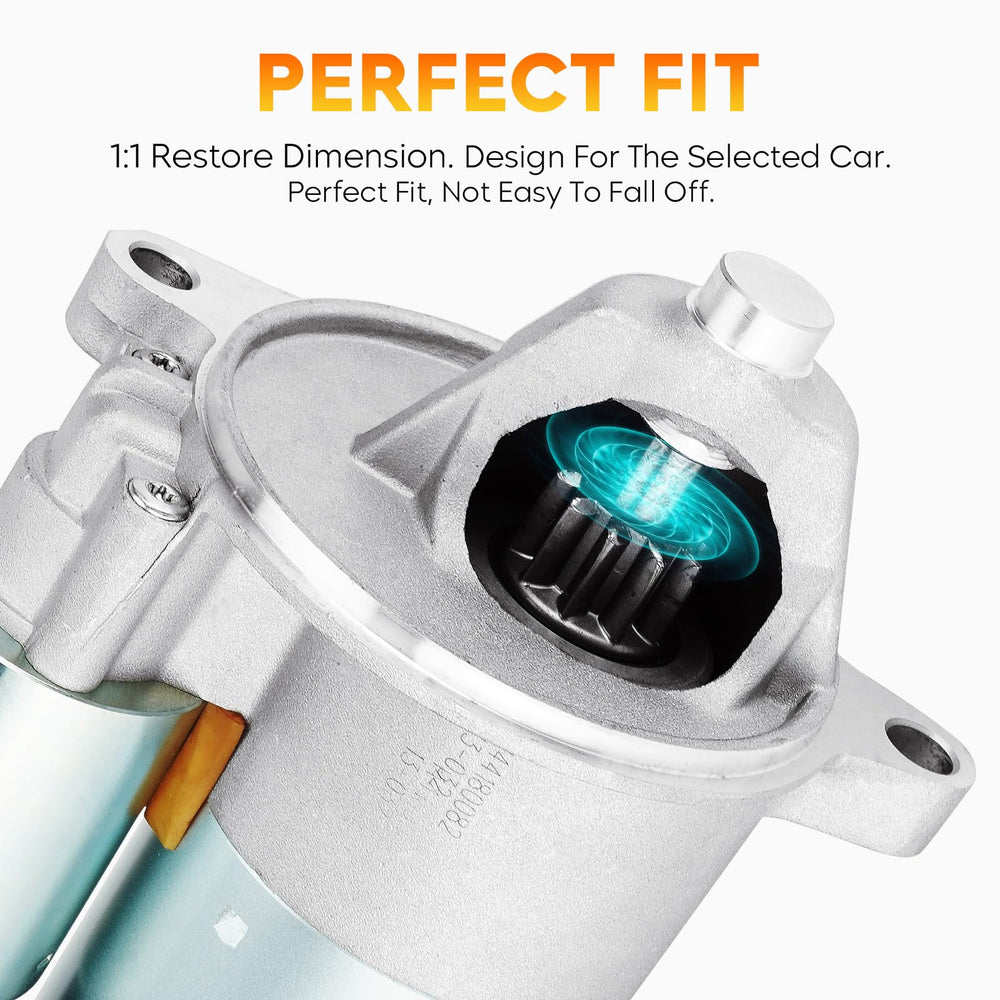 AEagle starter installed in engine bay demonstrating direct replacement