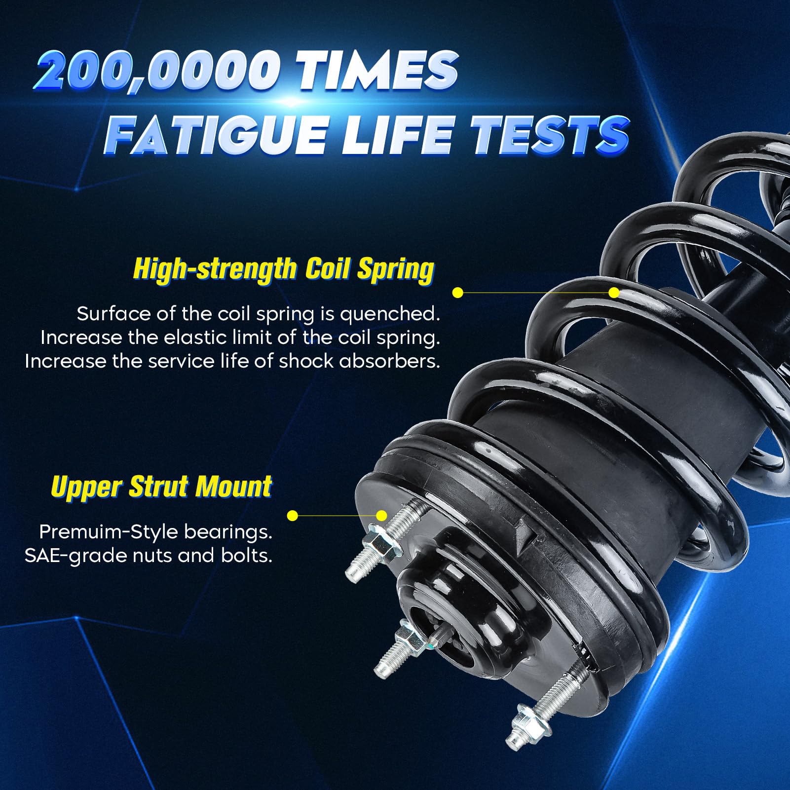 Aeagle coil spring close-up displaying durable steel and consistent support