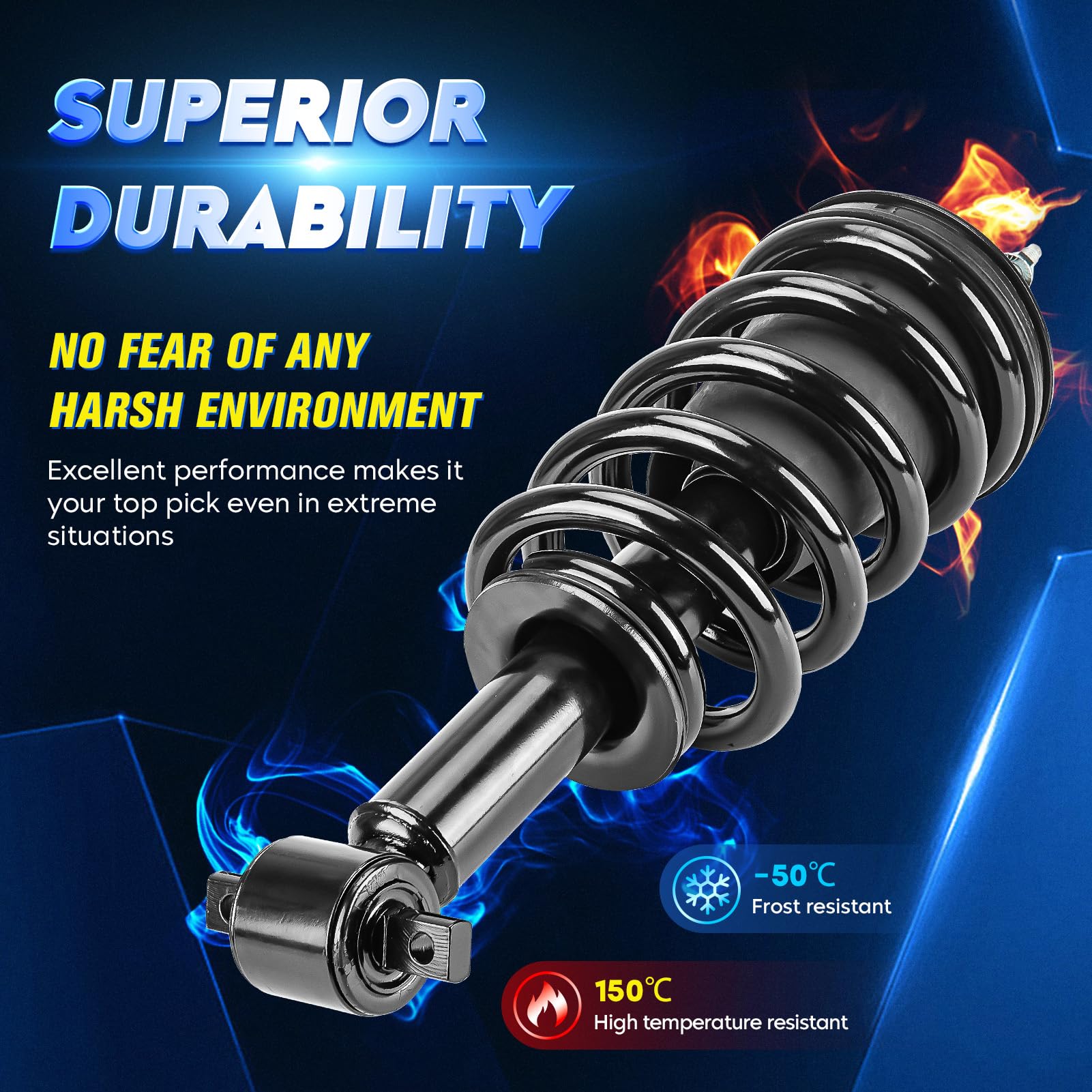 Aeagle strut top mount detail illustrating precise fit and secure mounting
