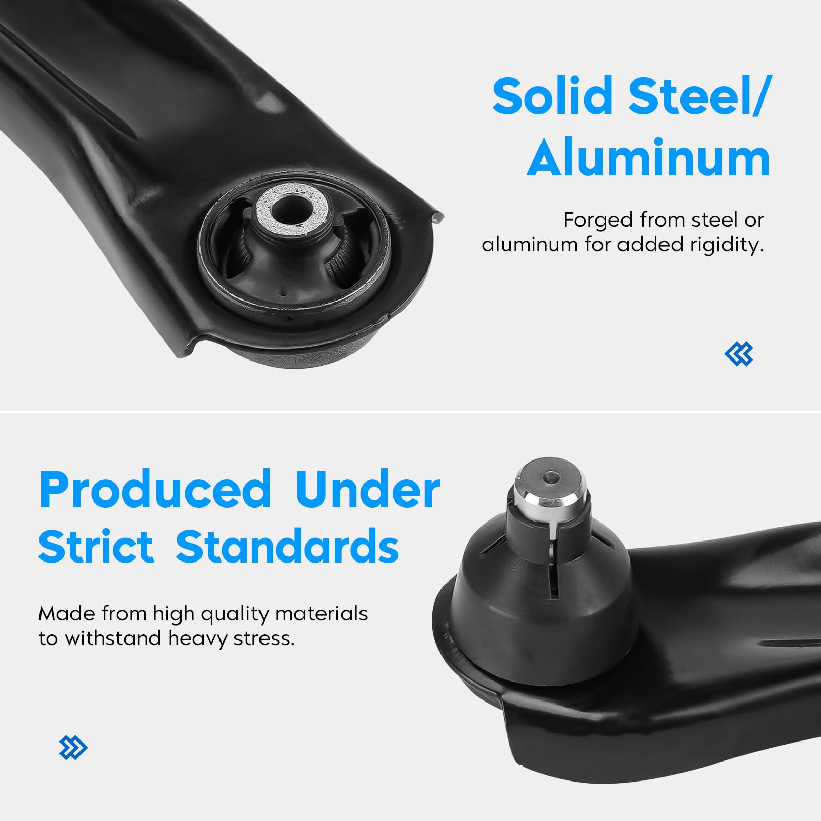 Aeagle sway bar end links detail demonstrating reinforced joints and better stability