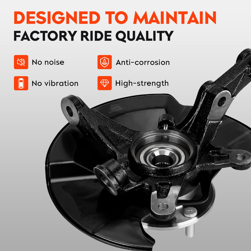 Aeagle close-up of wheel bearing hub highlighting smooth rotation and reliability